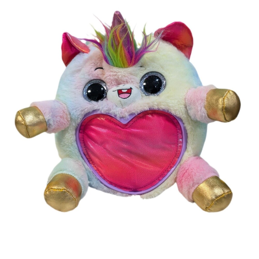 Rainbocorns Zuru Sequin Surprise Unicorn Plush 11" Heart Design Valentine Stuffy